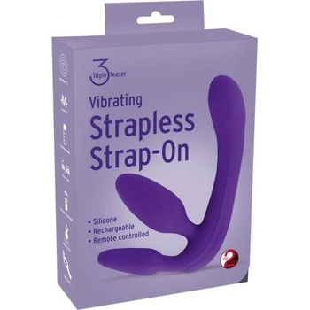 You2Toys Triple Teaser Vibrating Strapless Strap-On