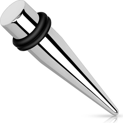 Šperky eshop piercing do ucha expander ocelový roztahovák stříbrné barvy C8.4
