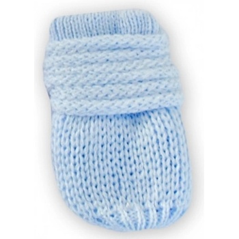 Baby Nellys Zimní pletené rukavičky sv. modré