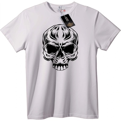 NOONEBRAND Тениска Черепно Лого - M, White