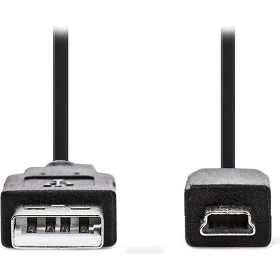 Nedis CCGL60300BK20 USB 2.0, zástrčka USB-A, 5pinová zástrčka mini B, 2m, černý