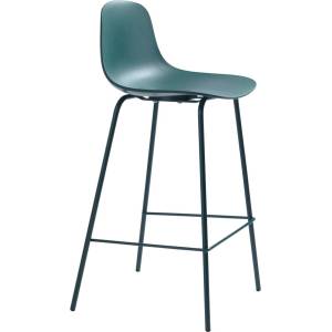 Unique Furniture Пластмасов бар стол в петролен цвят (височина на седалката 67, 5 cm) Whitby - Unique Furniture (42021023)