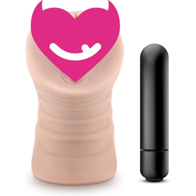 Blush Novelties Enlust Ayumi Vibrating Stroker Beige