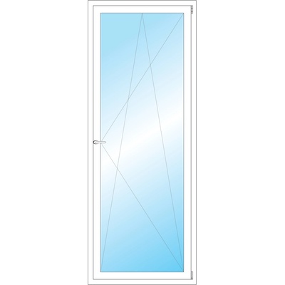 OKNA HNED Plastové okno 83x217 cm bílé otevíravé a sklopné pravé