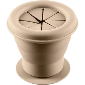 Zopa Силиконова сгъваема купа за закуски Zopa - С вендуза, Sand Beige (954495)