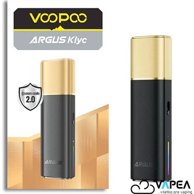 VooPoo Argus Klyc Pod Kit 1350 mAh Black Gold 1 ks