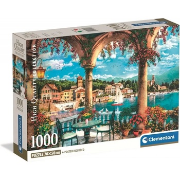 Clementoni - Puzzle Balcony View of Lake Como - 1 000 piese