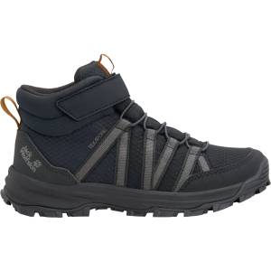 Jack Wolfskin Детски туристически обувки Jack Wolfskin Kid's Wild Hike Texapore Mid VC Walking boots - Phantom - размер 31 (EU) (702-6214-0316)