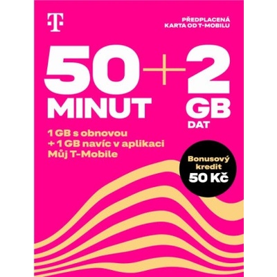 T-Mobile SIM Twist 50 MINUT + 2GB, 700665
