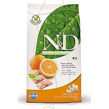 N&D Grain Free Dog Adult Mini Fish & Orange 0,8 kg