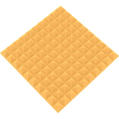ProfiGaráž Akustický panel pyramída 50x50x5cm žltá