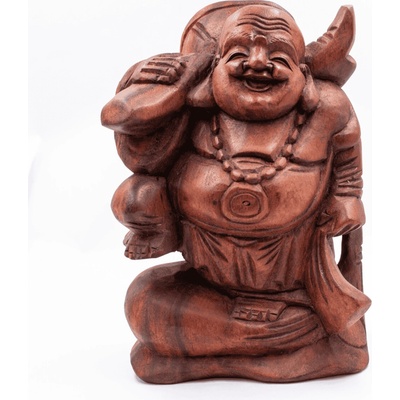 Milujeme Kameny Buddha - dřevěná socha Feng shui BUD31