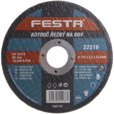 Festa Kotúč rezný 180 x 1,6 x 22,2 mm 22254