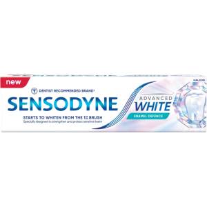 Sensodyne Advanced White Enamel Defence, избелваща паста за чувствителни зъби, 75 мл
