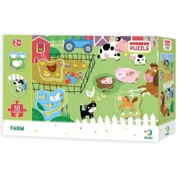 Image 1 of dodo - Пъзел сортер - Ферма - 18 части (300161)
