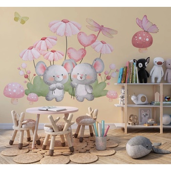 Image 1 of Art gift Стикери за детска стая - Весели мишлета