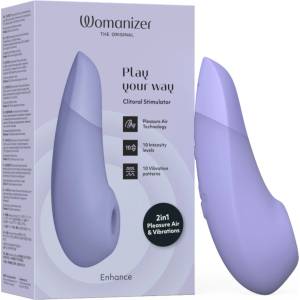 Womanizer Enhance - въздушно-вълнов клиторстимулатор (лилав)