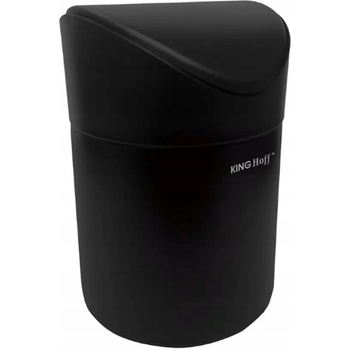 KINGHOFF Кош за боклук мини Kinghoff KH 1813, 1.8L, 12 x17 cm, Неръждаема стомана, Черен (9999KH1813)