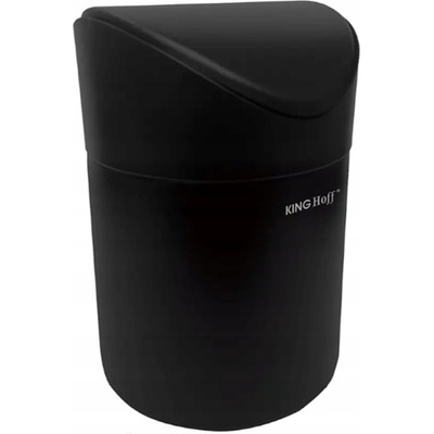KINGHOFF Кош за боклук мини Kinghoff KH 1813, 1.8L, 12 x17 cm, Неръждаема стомана, Черен (9999KH1813)