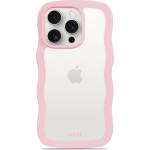 Holdit Калъф Holdit - Wavy, iPhone 15 Pro Max, прозрачен/розов (7330985162275)