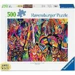 Ravensburger Пъзел Ravensburger от 500 XXL части - Скъпоценна джунгла (12001839)