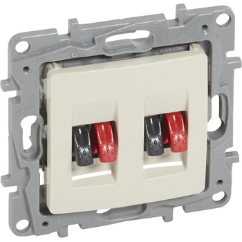 Legrand Розетка за тонколони двойна без крачета цвят крем Niloe - 664881 (664881)