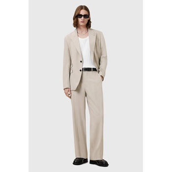 AllSaints Панталон с вълна AllSaints GALLOW мъжки в бежово със стандартна кройка M022QC (M022QC)