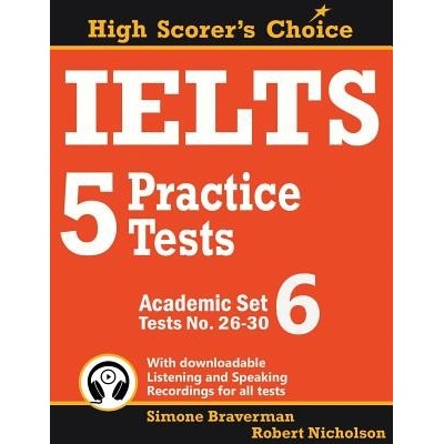 IELTS 5 Practice Tests, Academic Set 6: Tests No. 26-30 (Braverman Simone)(Paperback)
