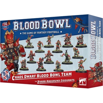 Games Workshop Chaos Dwarf Blood Bowl Team: The Zharr-Naggrund Ziggurats (201-11)
