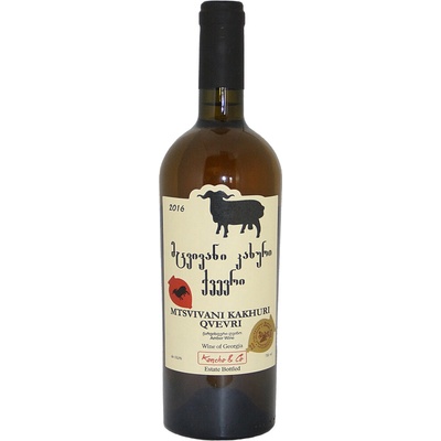 Vinařství Koncho & Co MTSVIVANI KAKHURI QVEVRI suché bílé 13% 0,75 l (holá láhev)