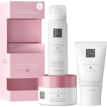 Rituals The Ritual Of Sakura Комплект - Душ гел, Крем и Скраб, 50 + 70 ml + 125 g