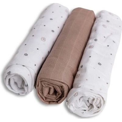 Babymatex bambusové 70x70cm 3ks Hviezdičky