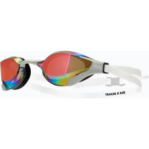 TYR Очила за плуване TYR Tracer-X RZR Mirrored white/grey