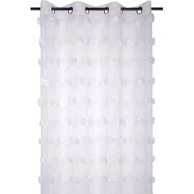 Fabryka Firan POMPINOU záclona z bambule, 135 x 260 cm