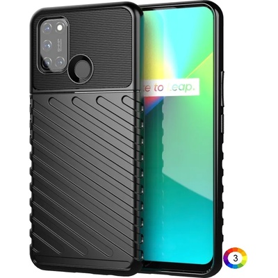 OPPO Realme 7i Удароустойчив Twill Texture Калъф и Протектор