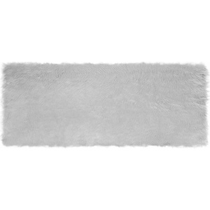 vidaXL Изкуствена овча килим TAFALLA Сиво 80 x 200 cm Полиестер (42021523)
