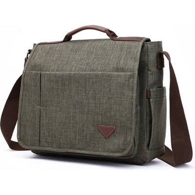 Canvasio pánská plátěná taška crossbody Holden Zelená Canvasio ZLD1055-GR