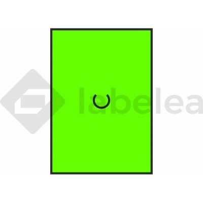 Labelea Samolepiace etikety do klieští, 16x23 mm Motex farebné signálne, Farba etikiet Signálna zelená ECI1623MOT54SG