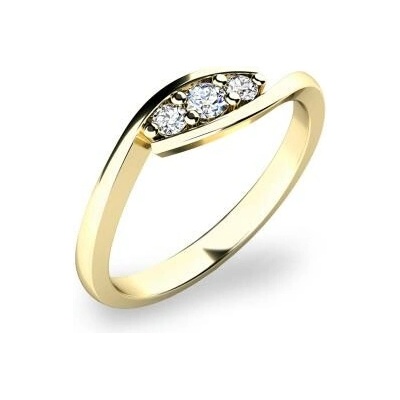 Prsten AU 585/1000 přírodní diamant 0,089 ct G/Si G1084701