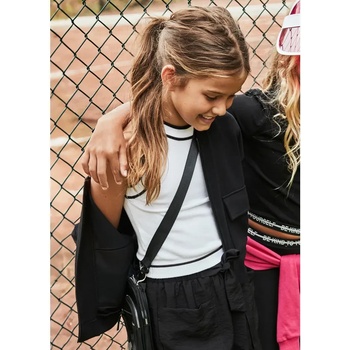 MAYORAL Топ трикотаж в бял цвят с черни ивици за момиче Майорал