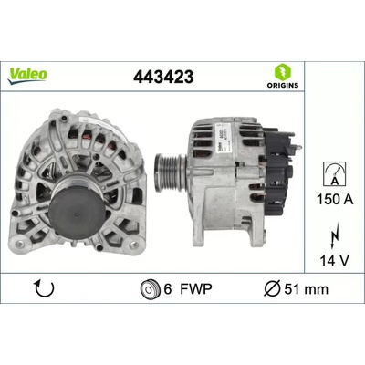 Alternátor VALEO 443423