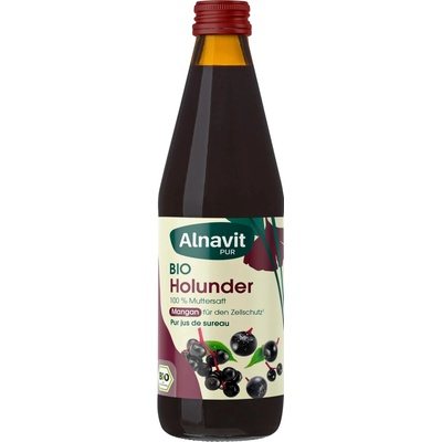 Alnavit Bio přímá bezinková šťáva 330 ml