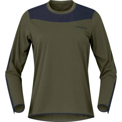 Norrøna Дамска фланелка с дълъг ръкав за колоездене Norrøna Women's Skibotn Equaliser Tech L/S Cycling jersey - Olive Night - размер XS (156-2880-0111)