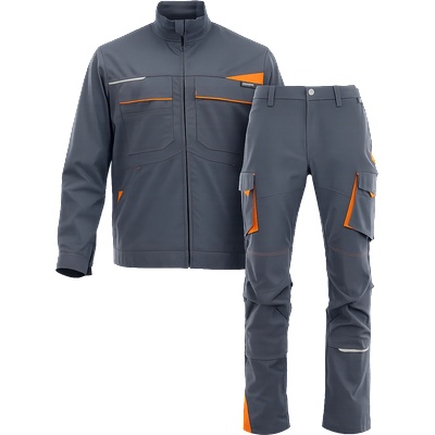SARA Работно облекло King Flex Grey - яке + панталон (1-04-015-combo)