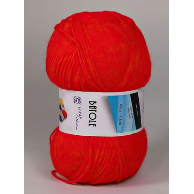 Pletací příze Vlnap BATOLE 52840 červená, klasická, 100g/416m