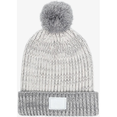 Under Armour Girls Shimmer Pom Beanie Ivory Steel Silver