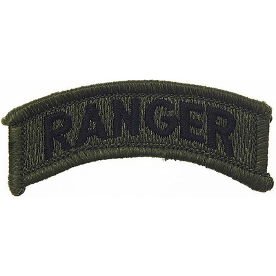 Nášivka textilná Fostex nápis Ranger - olivová