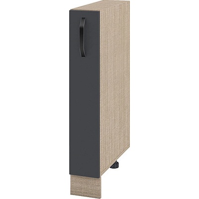 ИРИМ Долен кухненски шкаф бутилиера Сити МФ-Карбон мат-11-41 15 см