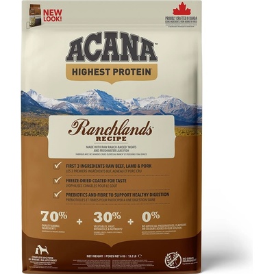 Acana Regionals Ranchlands hovězí jehněčí sleď bizon losos 6 kg