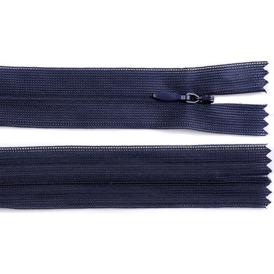 Prima-obchod Spirálový zip skrytý No 3 délka 30 cm dederon, barva 330 modrá tmavá